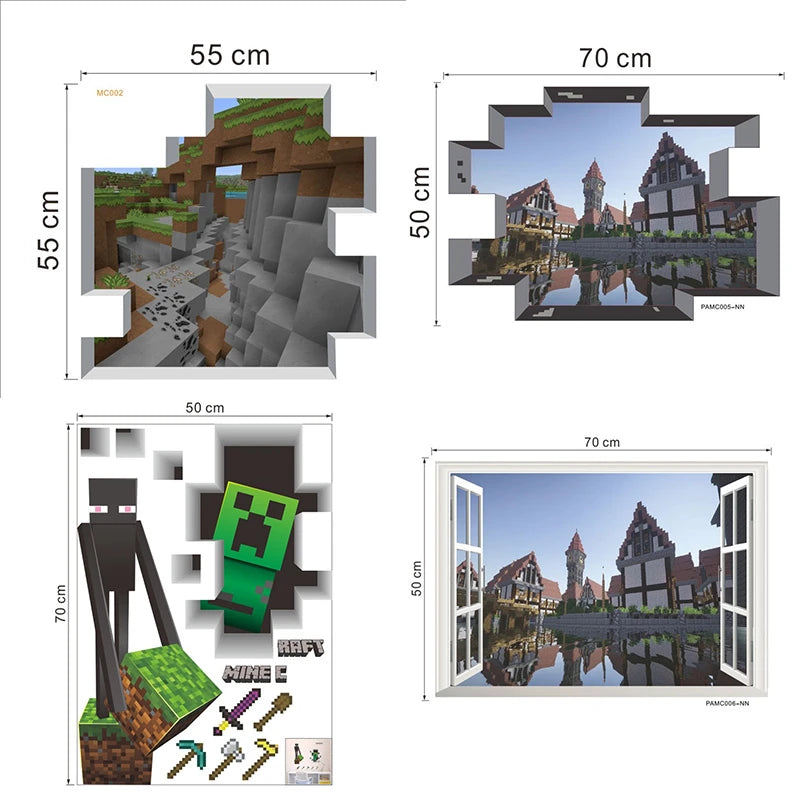 Minecraft Art Stickers