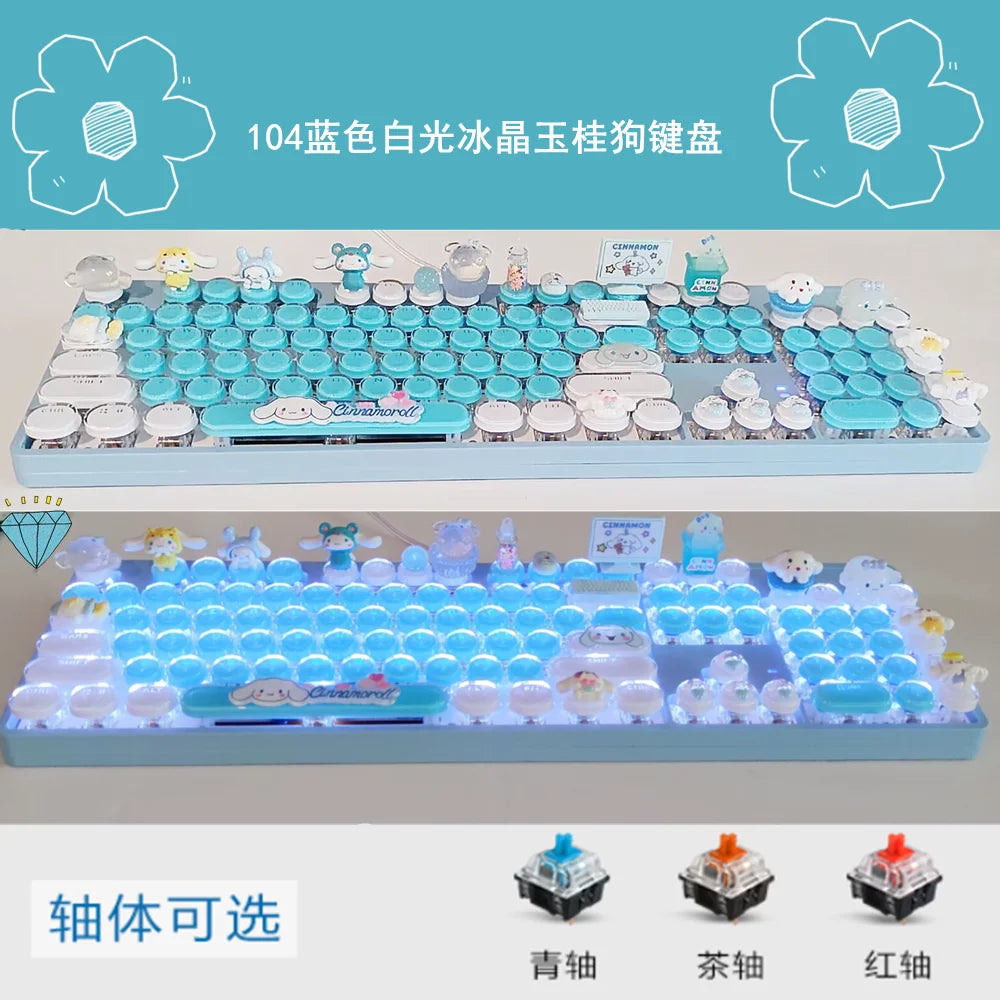 Sanrio Cartoon Mechanical Keyboard
