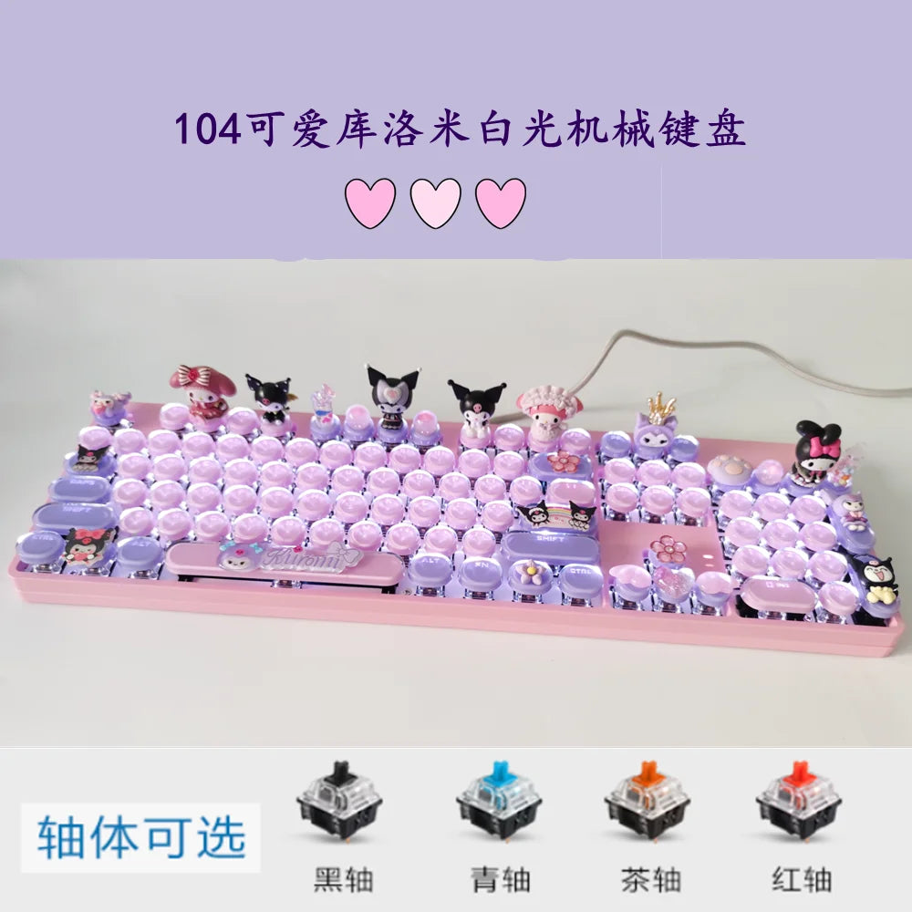 Sanrio Cartoon Mechanical Keyboard