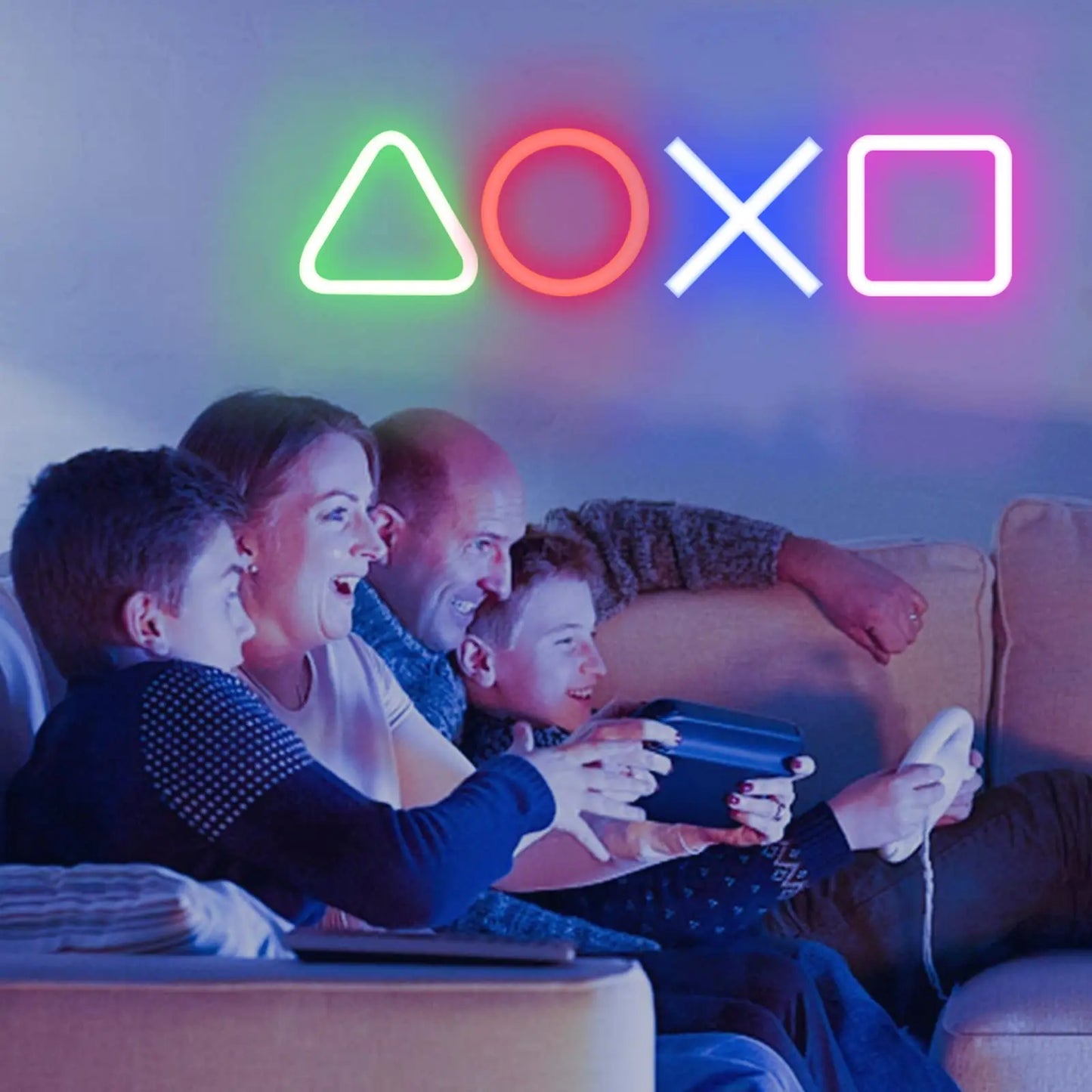 Neon PS4 Game Icon Light