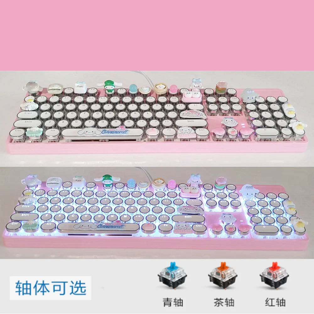Sanrio Cartoon Mechanical Keyboard