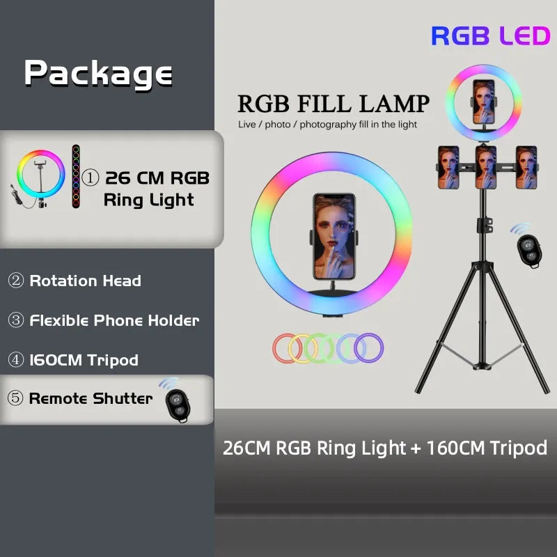 RGB Selfie Ring Light