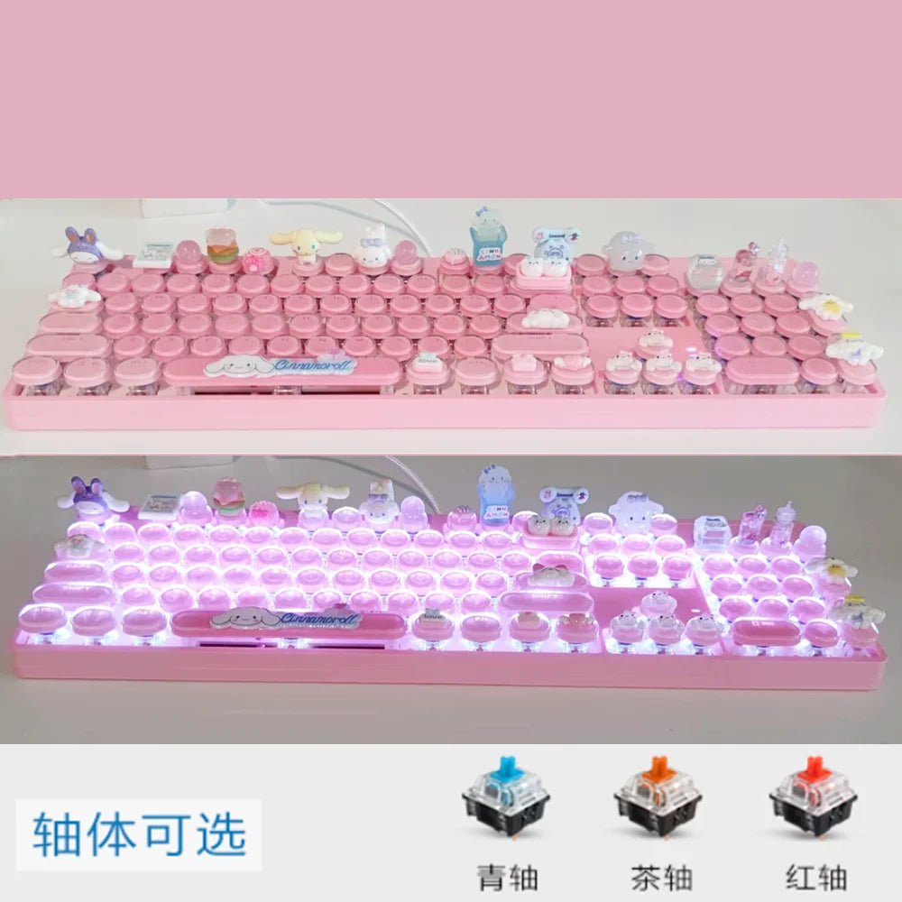 Sanrio Cartoon Mechanical Keyboard