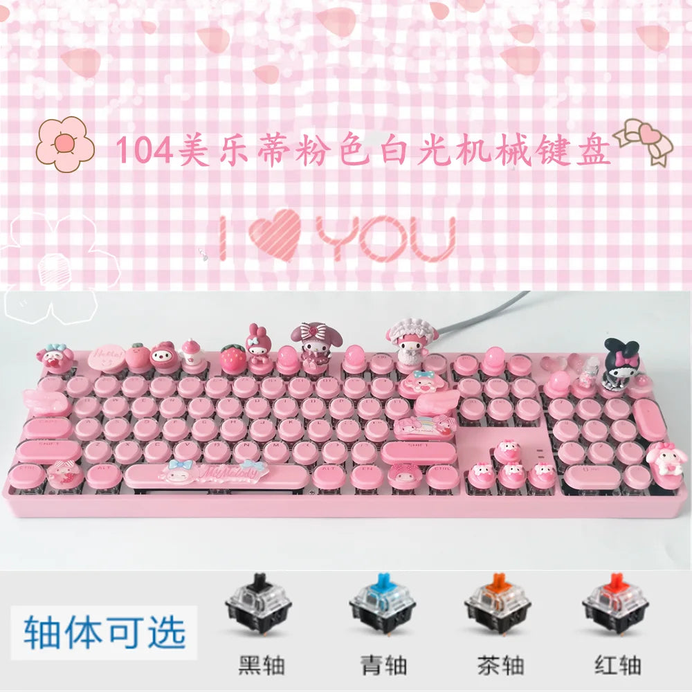 Sanrio Cartoon Mechanical Keyboard