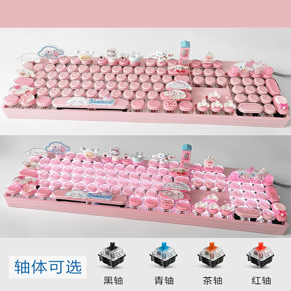 Sanrio Cartoon Mechanical Keyboard