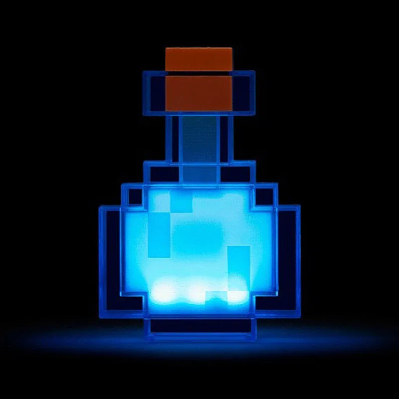 LED Night Light Minecraft Bottle