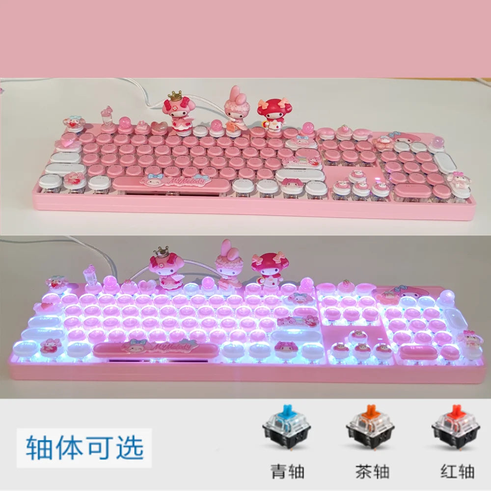 Sanrio Cartoon Mechanical Keyboard