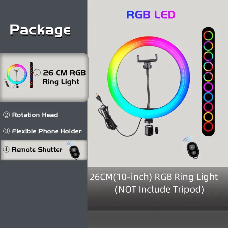 RGB Selfie Ring Light