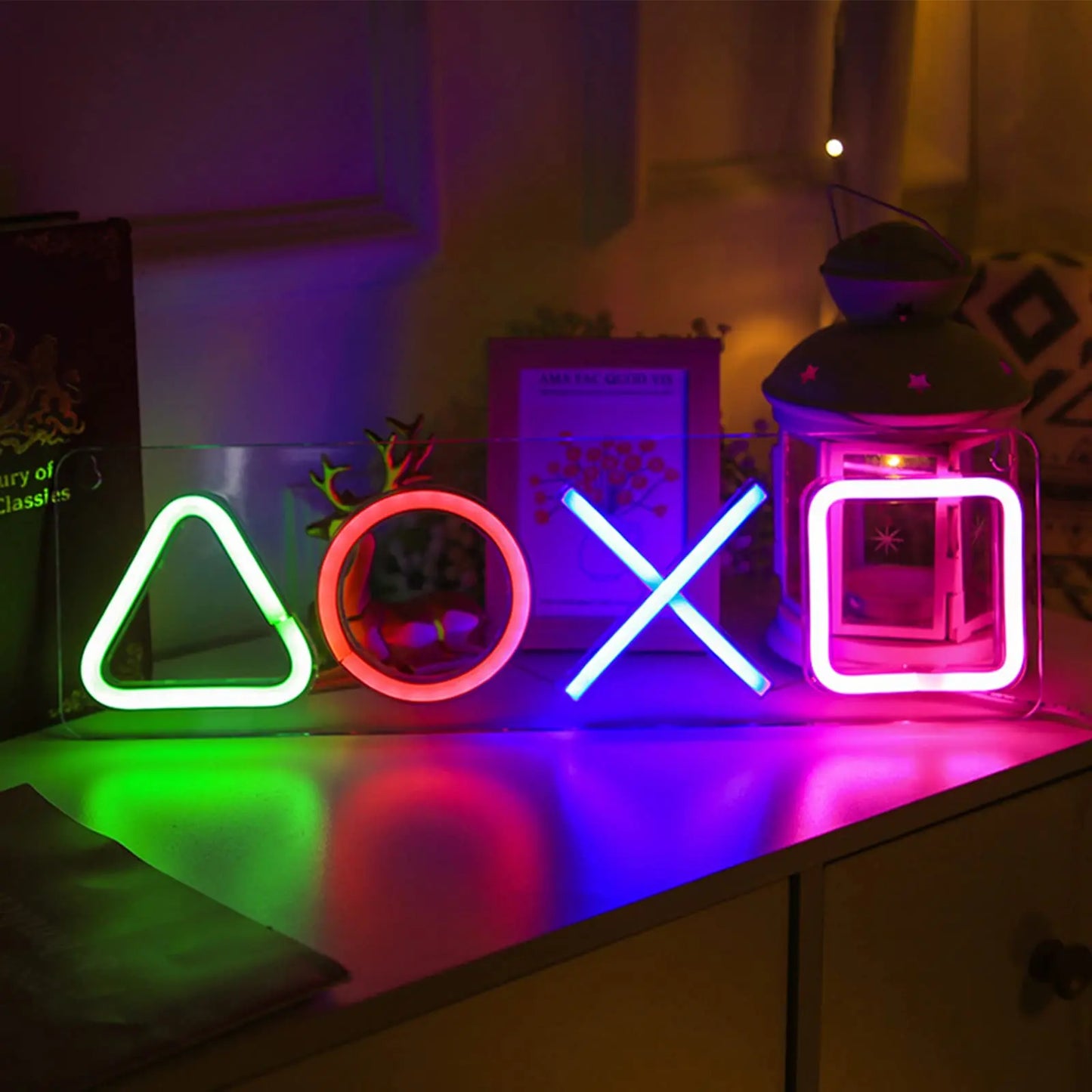 Neon PS4 Game Icon Light