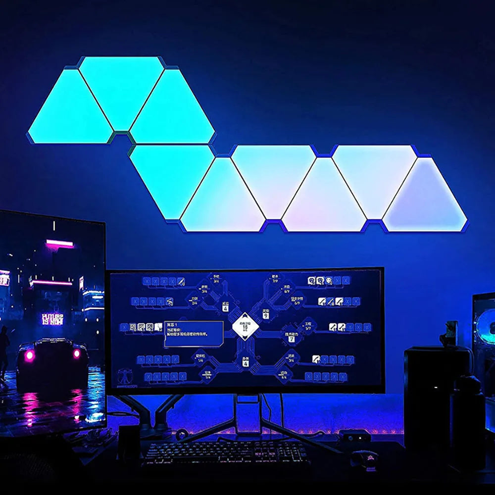 RGB LED Quantum Triangle Lamp